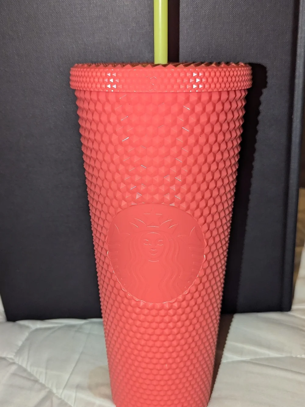Starbucks Coral Textured Tumbler
